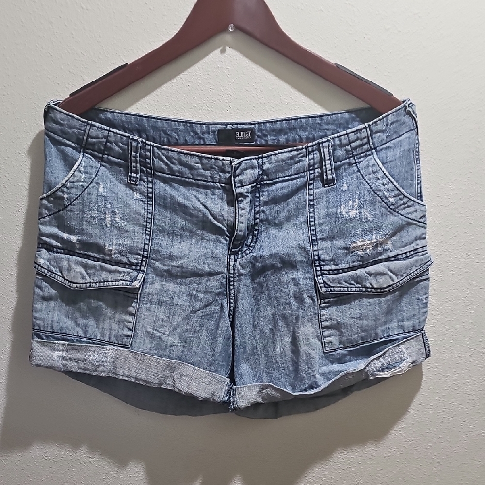 a.n.a Light Blue Jean Shorts